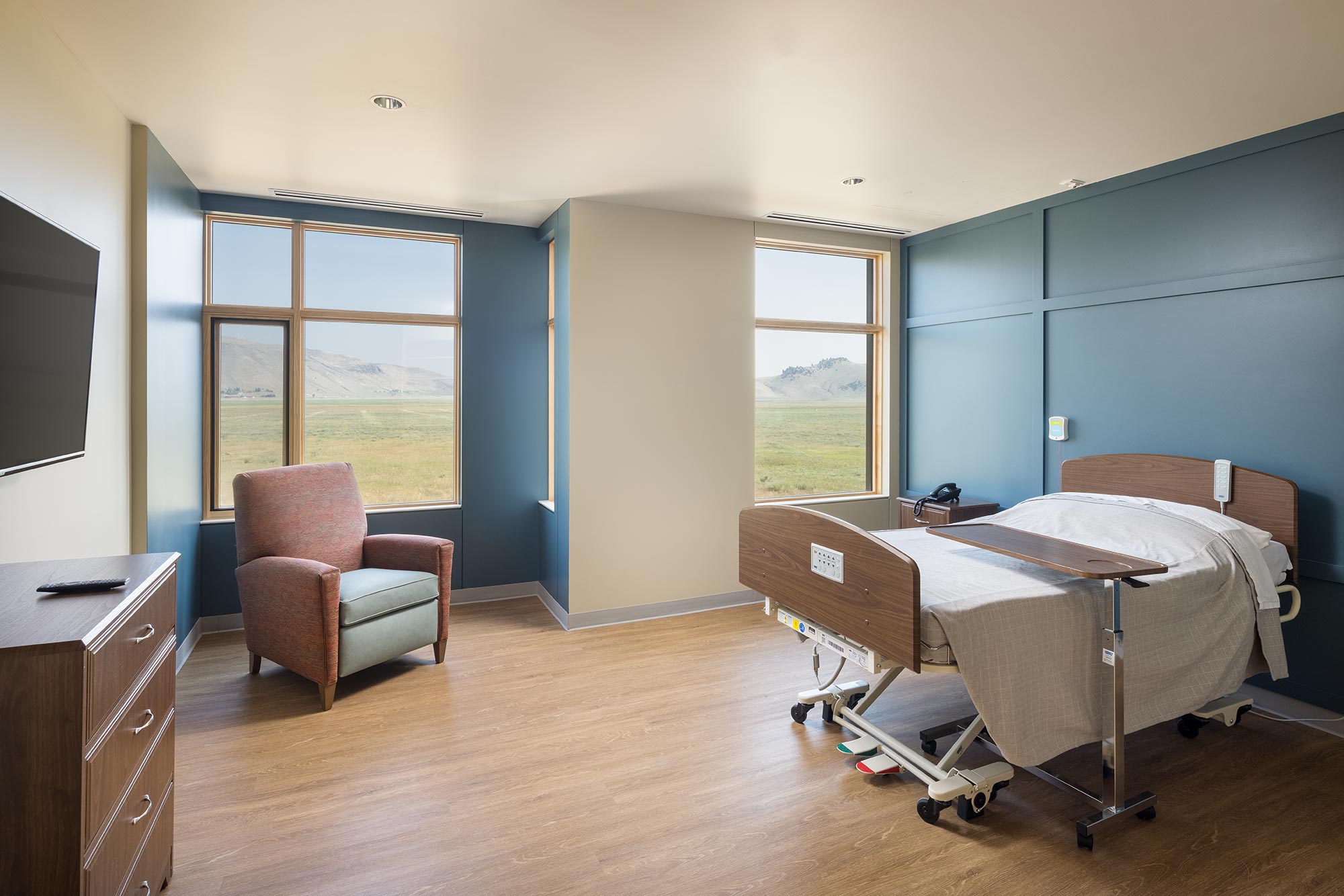 a bedroom at Sage Living skilled nursing community