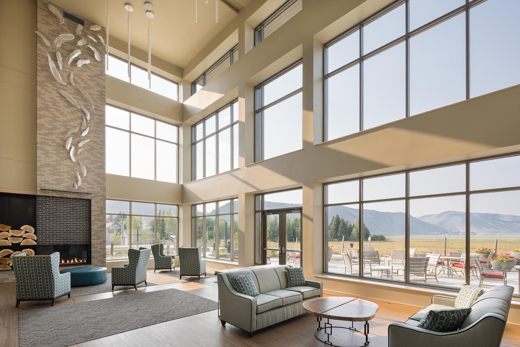 common area at Sage Living in Jackson Hole, WY